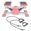 Mini Stepper Stair Stepper With Resistance Bands Quiet Workout Stepper with Digital Timer Max 330.7LBS Load for Home